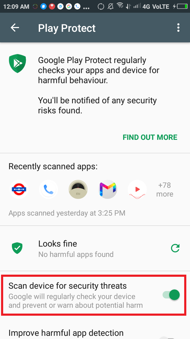 google play protect SSBS Sports
